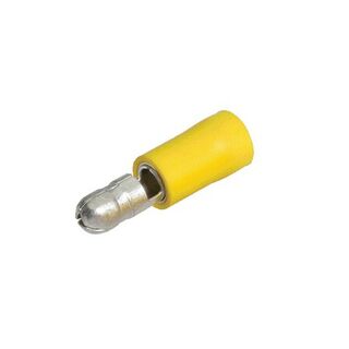 Narva Male Bullet Terminal Yellow 8PCS Blister Pack