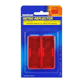 Reflector Red Pack 2 70X28MM