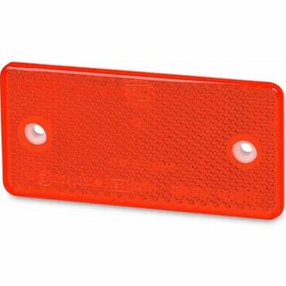 Reflex Reflector 2 Hole Red