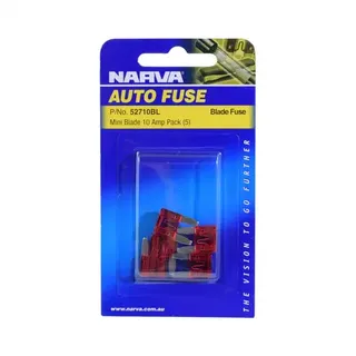Mini Fuse 10AMP Blister Pack 5