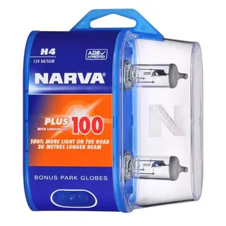 H4 12V 60/55W P43T Plus 100% Pair