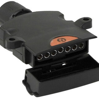 Trailer Socket 7 Pin Flat Plastic