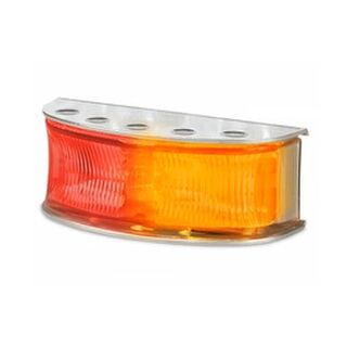 DuraLED® Red / Amber Heavy-duty Side Marker Lamp - Stainless Steel Housing