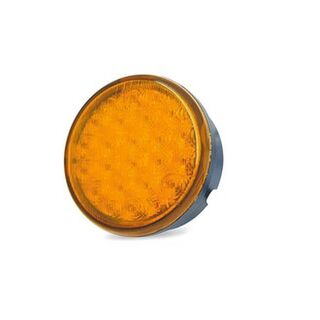 83mm Round LED Rear Amber Direction Indicator Lamp Blister Pack