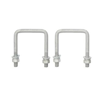 Square U-Bolt - M12 x 80 x 100mm - Pair Trojan