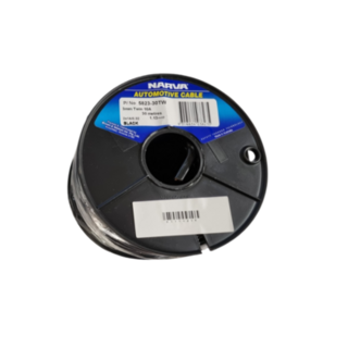 10A 3MM TWIN CORE SHEATHED CABLE (30M) Red/Black (Black Sheath)