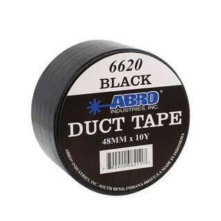 6620-2-10BLK — ABRO Cloth Tape 10 Yards Black