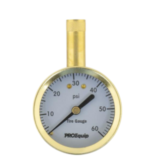 Tyre Pressure Gauge 0-60Psi Straigh Chuck
