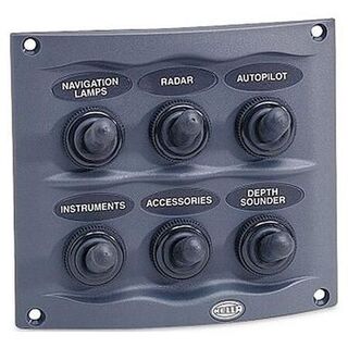 Switch Panel 6 Way Compact