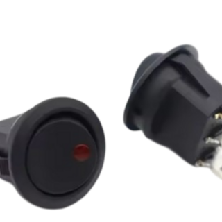 Rocker Switch On/Off Red LED 12V