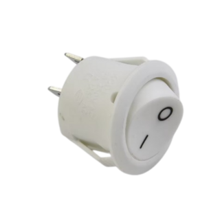 Rocker Switch On/Off 12/24V White 10A