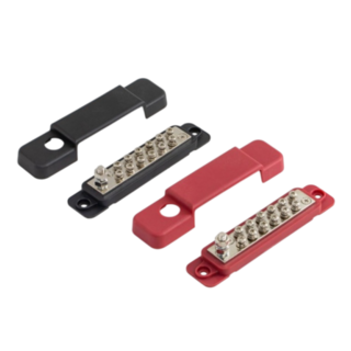 12-Way Bus Bar Twin Pack Positive & Negative 100A