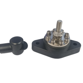 8-Way Round Bus Bar Compact with M8 Stud (Negative)