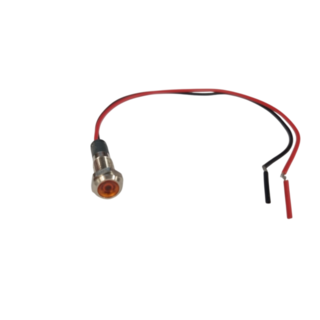 LED PILOT LAMP 12/24VDC 6mm THREAD *** AMBER ***