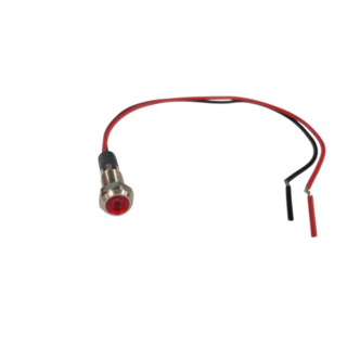 LED PILOT LAMP 12/24VDC 6mm THREAD *** RED ***