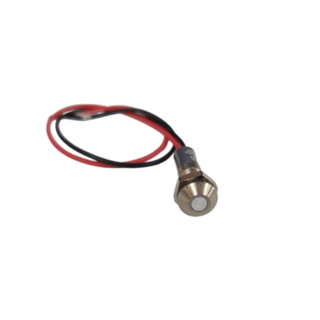 LED PILOT LAMP 12/24VDC 6mm THREAD *** WHITE ***