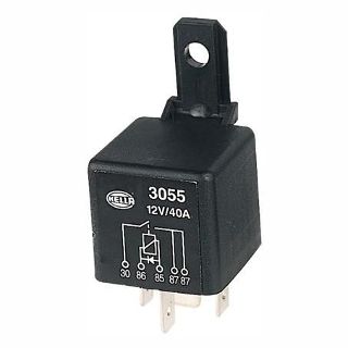 Hella Mini Relay 12V 40A Normally Open with Diode 3055