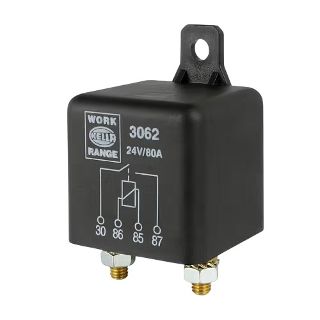 Hella High Capacity Relay 24V 4 Pin Normally Open 60A Continuous / 80A Peak 3062