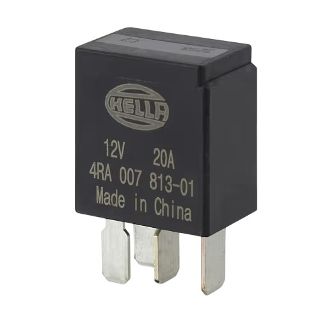 Hella Micro Relay 12V 4 Pin Normally Open 20A with Resistor 3064
